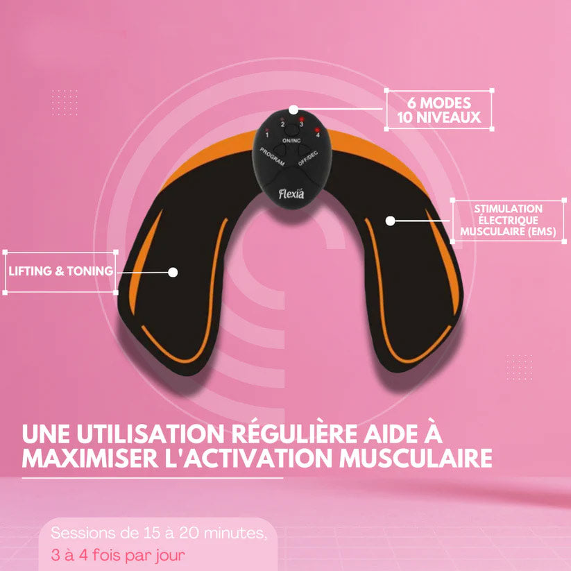 FlexiaFit™ - Stimulateur de Fessiers EMS